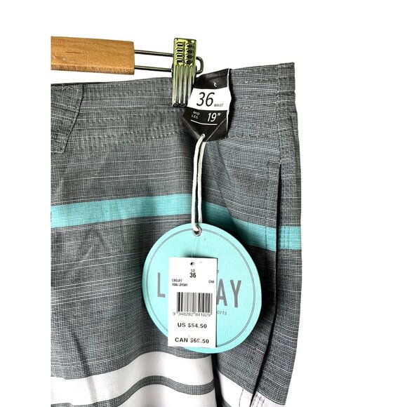 NWT Summer Spring Surf Seaside Ocean RipCurl Mid Leg  Board shorts, Men's 36 - Picture 4 of 11